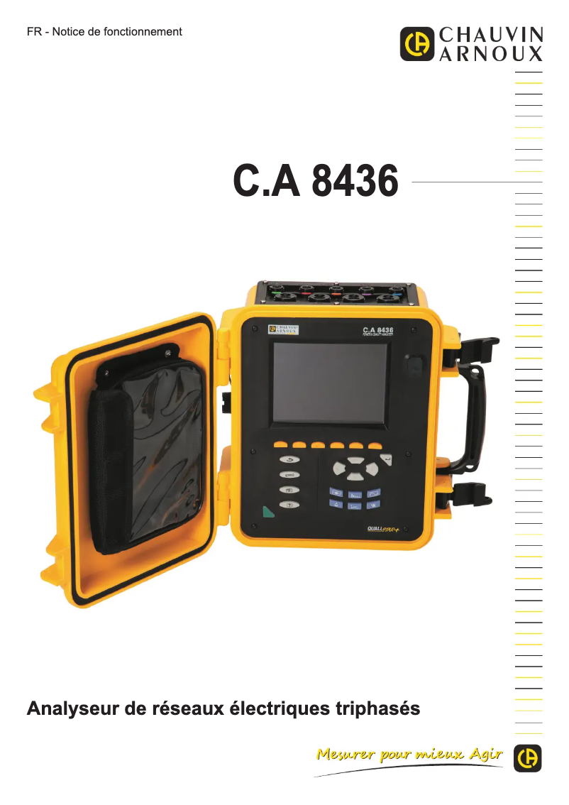 Page 1 de la notice Manuel utilisateur Chauvin Arnoux C.A 8436