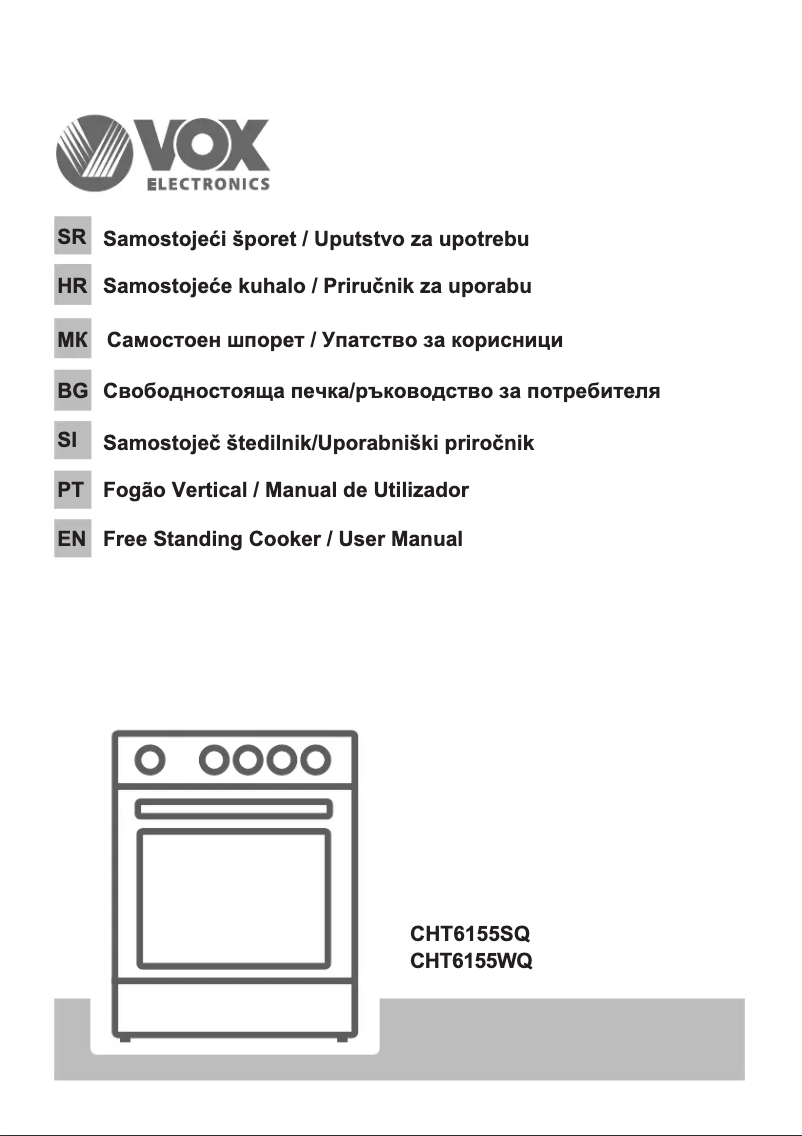 Page 1 de la notice Manuel utilisateur VOX CHT 6155 WQ