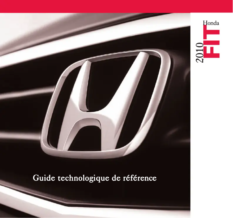Page 1 de la notice Manuel utilisateur Honda Fit (2010)