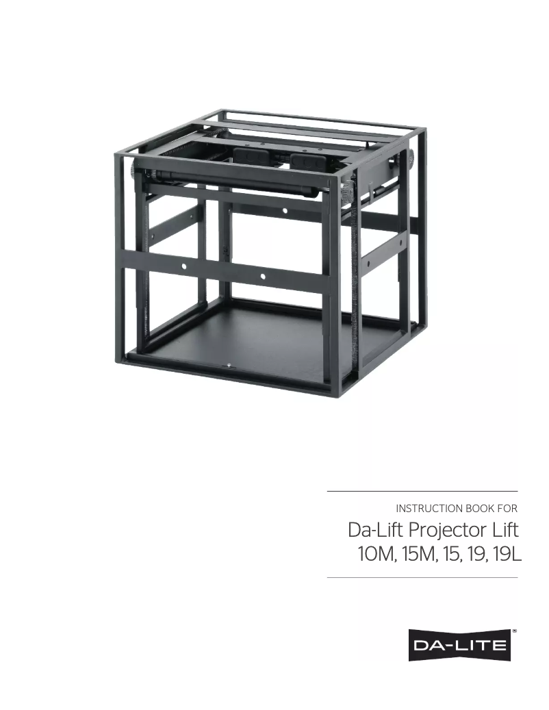 Page n°1 - Manuel utilisateur Da-Lite Da-Lift 15 78088