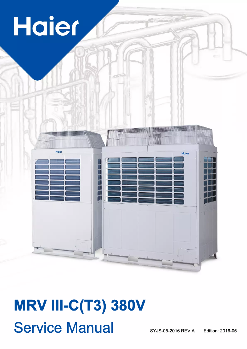 Page 1 de la notice Manuel utilisateur Haier MRV III-C(T3) 380V