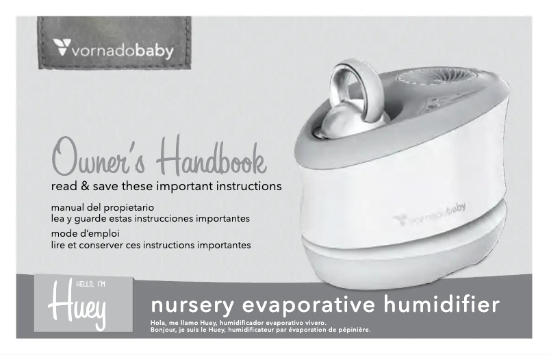Página 1 del manual Manual de usuario Vornado Huey Nursery