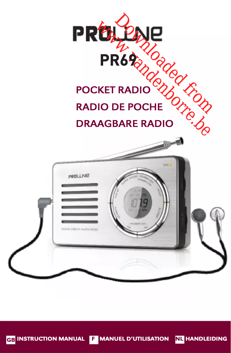 Página 1 del manual Manual de usuario Proline PR69