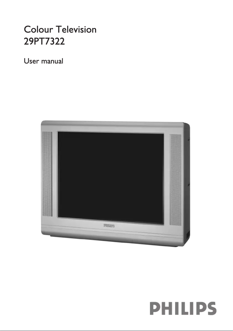 Page 1 de la notice Manuel utilisateur Philips 29PT7322