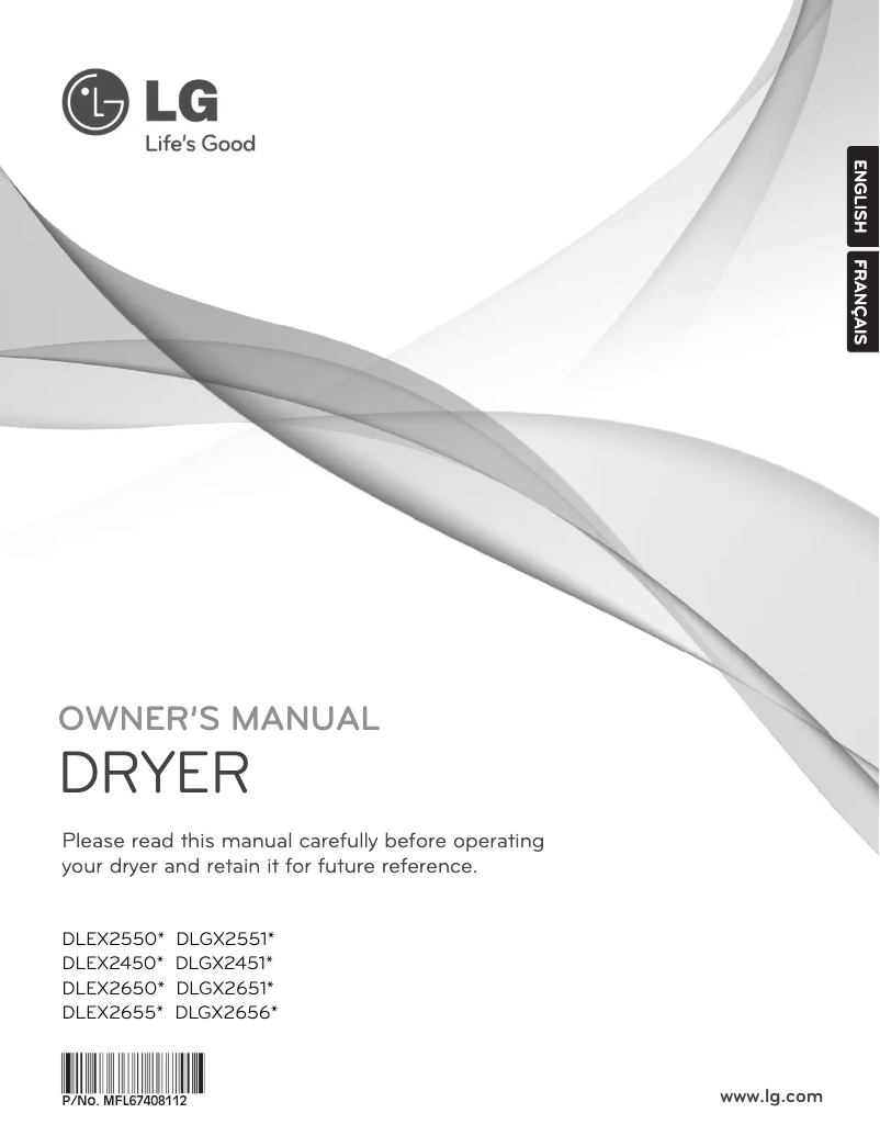 Page n°1 - Manuel utilisateur LG DLEX2650V
