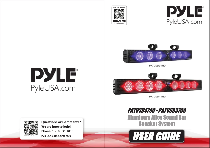 Image de la première page du manuel de l'appareil PATVSB2600