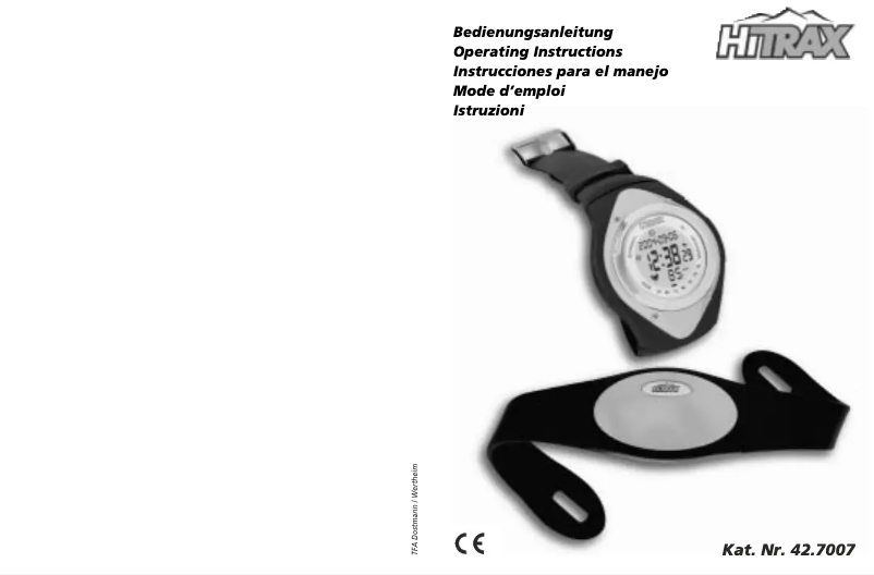 Page 1 de la notice Manuel utilisateur TFA 42.7007