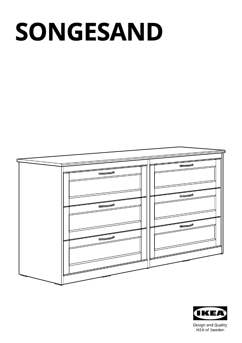 Page 1 de la notice Manuel utilisateur Ikea SONGESAND 005.758.04
