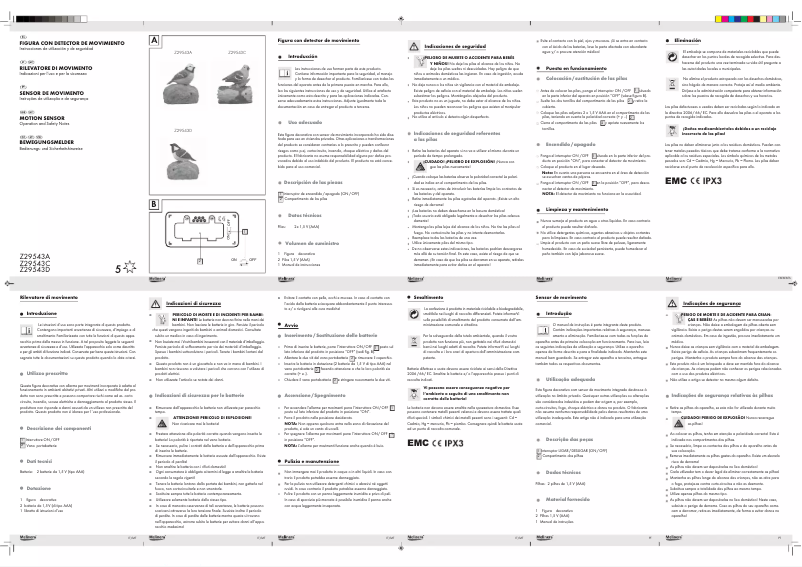 Page 1 de la notice Manuel utilisateur Melinera IAN 071848
