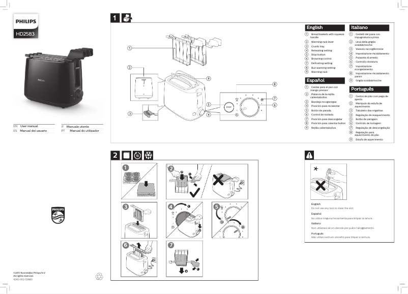 Page 1 de la notice Manuel utilisateur Philips Daily Collection HD2583