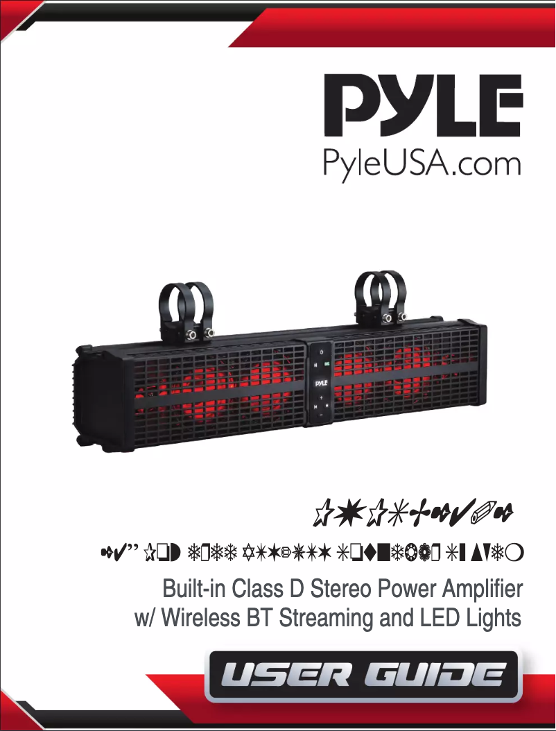 Page 1 de la notice Manuel utilisateur Pyle PWPSB2402