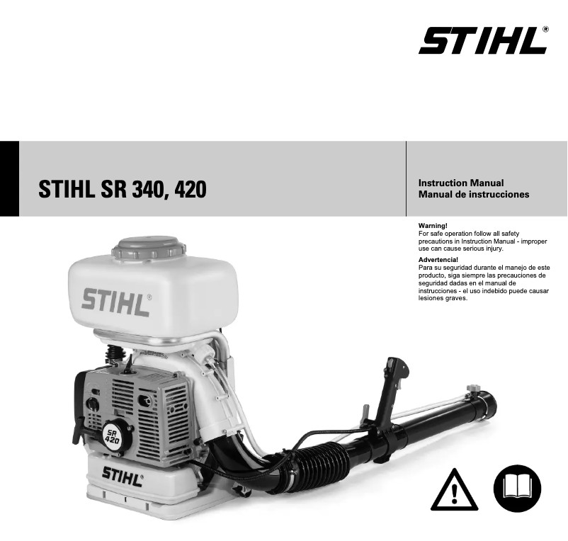 Page 1 de la notice Manuel utilisateur Stihl SR 420