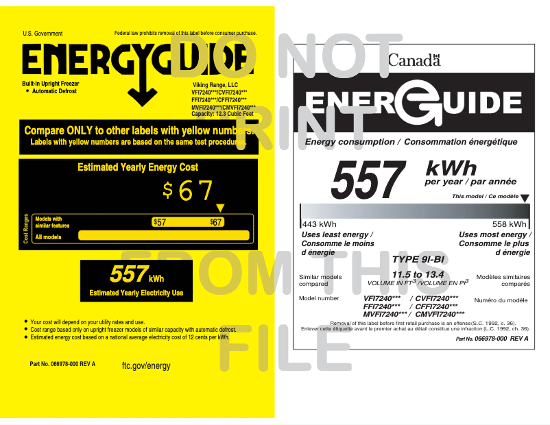 Image de la première page du manuel de l'appareil FFI7240WR