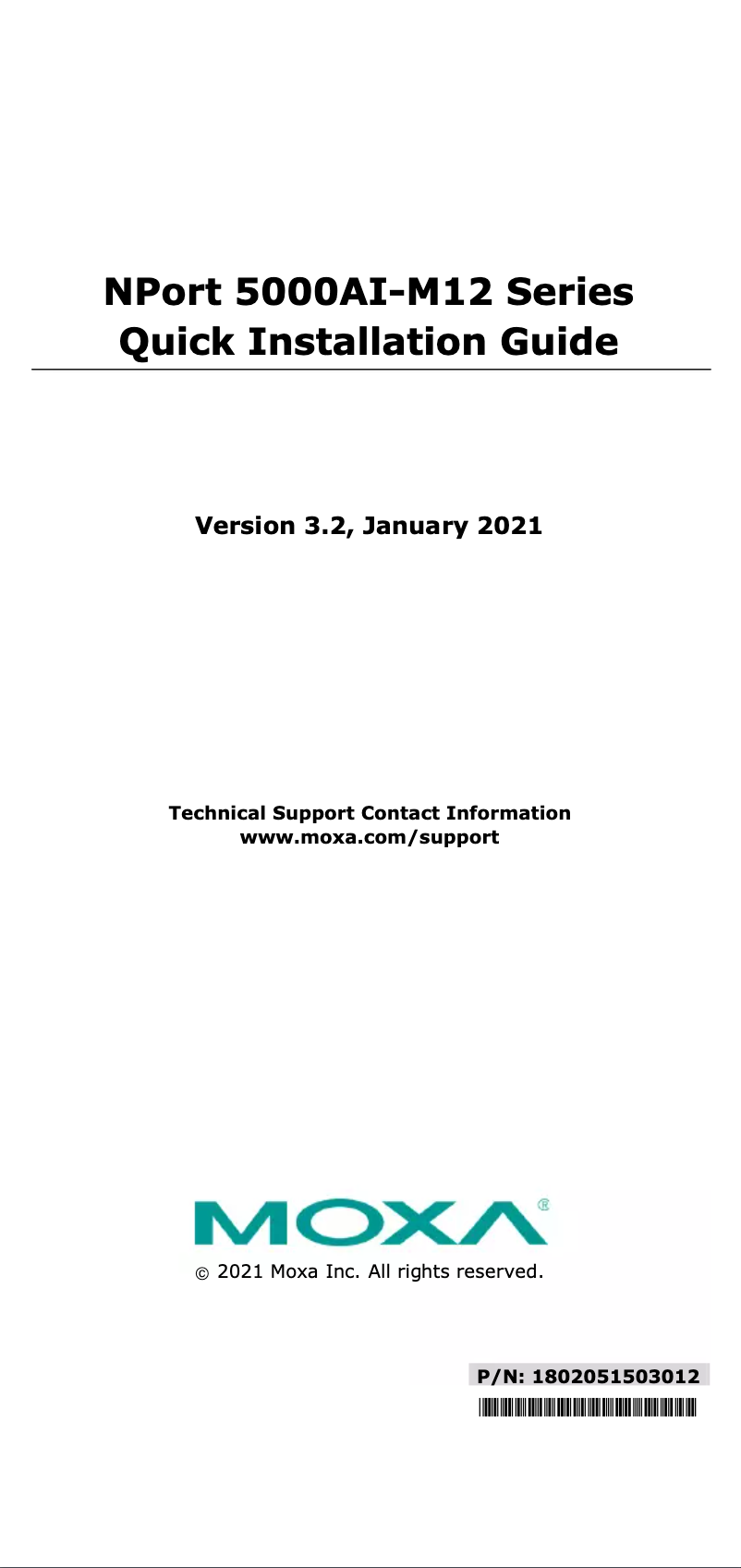 Page n°1 - Manuel utilisateur Moxa NPort 5250AI-M12-T