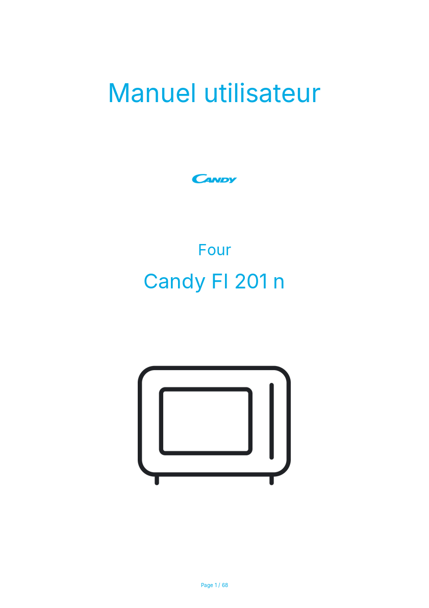 Image de la première page du manuel de l'appareil Fl 201 n