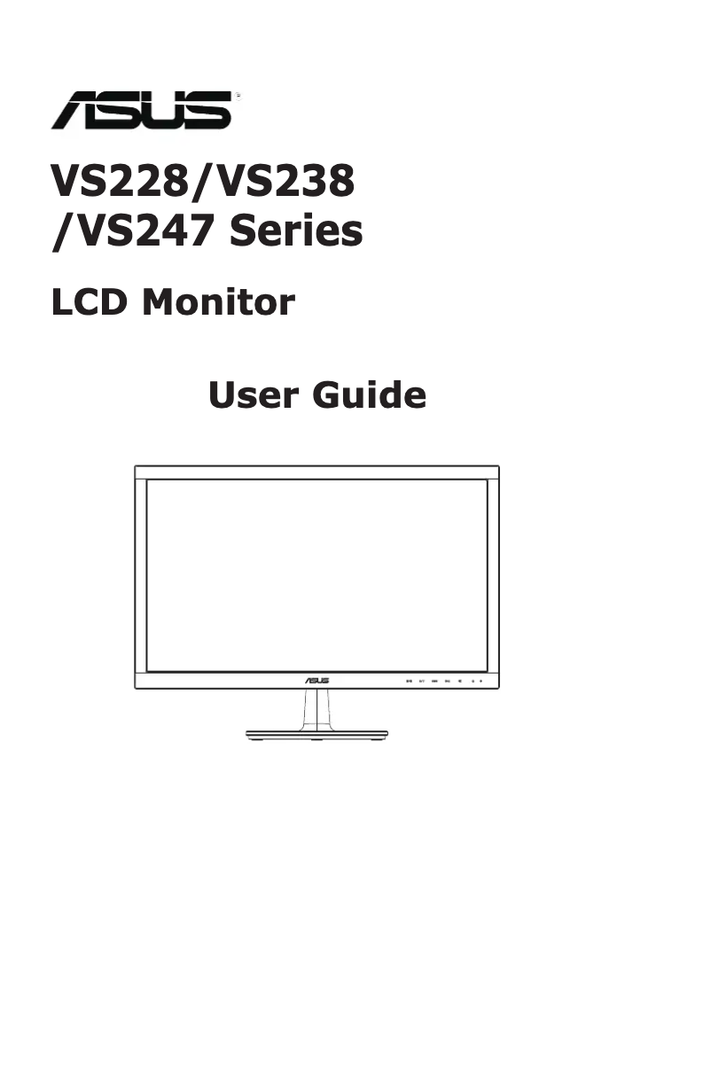 Page n°1 - Manuel utilisateur Asus VS247N