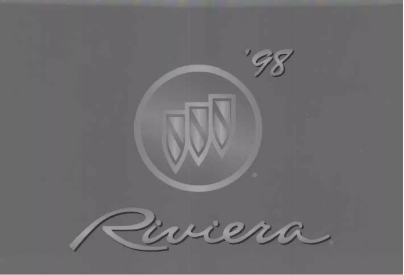 Page 1 de la notice Manuel utilisateur Buick Riviera (1998)