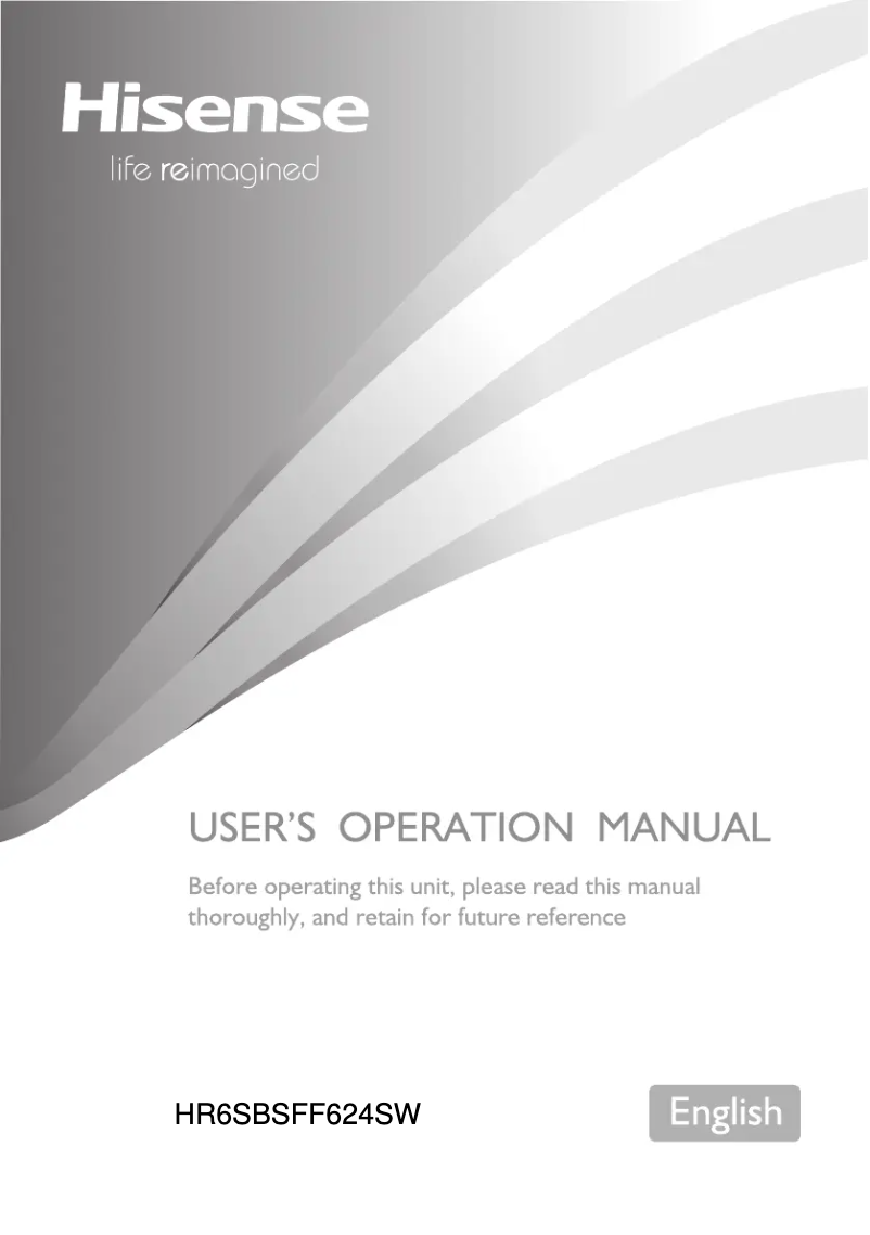 Image de la première page du manuel de l'appareil HR6SBSFF624SW