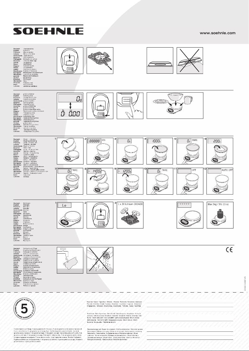 Page n°1 - Manuel utilisateur Soehnle Vera 67002