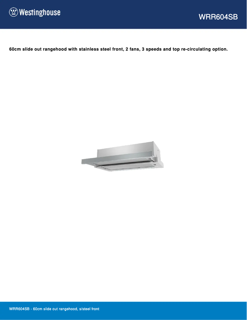 Image de la première page du manuel de l'appareil WRR604SB