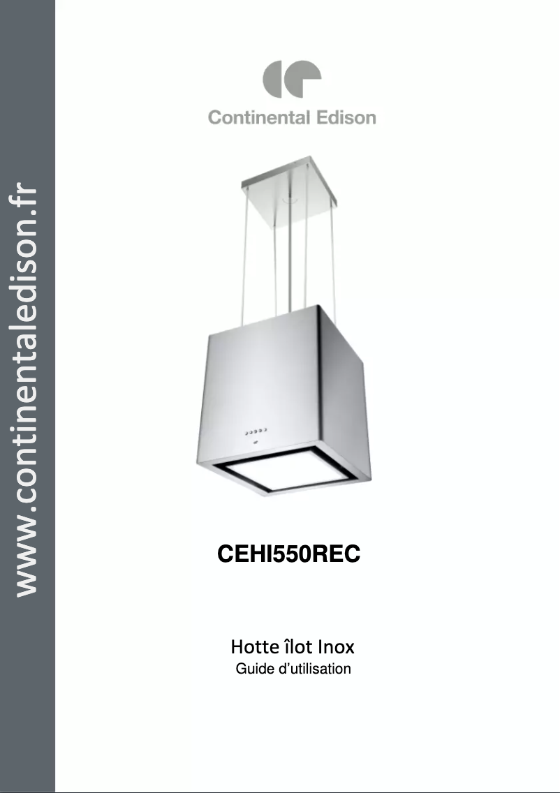 Page n°1 - Manuel utilisateur Continental Edison CEHI550REC