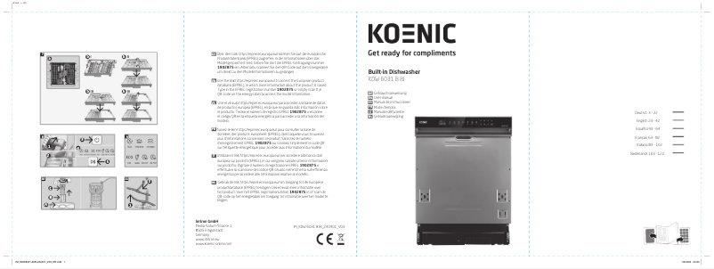 Page n°1 - Manuel utilisateur Koenic KDW 6031 B BI