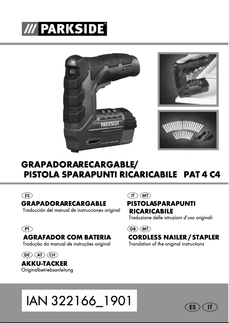 Página 1 del manual Manual de usuario Parkside PAT 4 C4