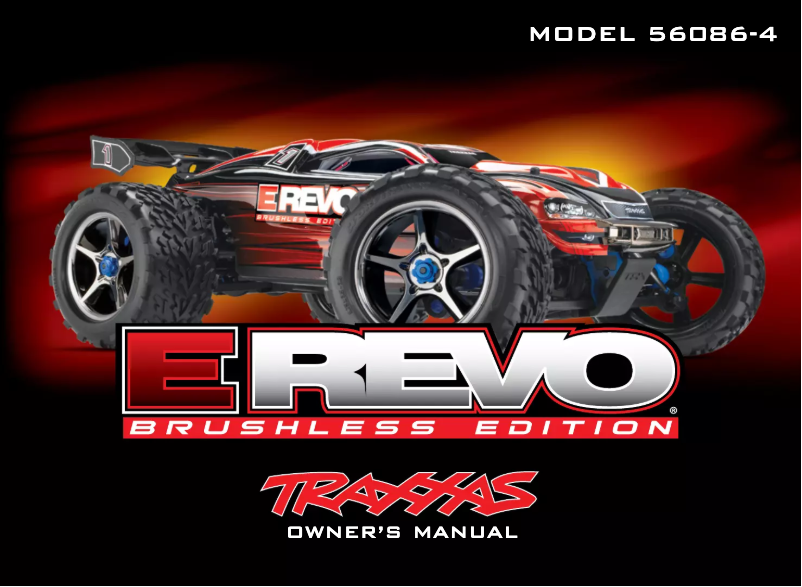 Page n°1 - Manuel utilisateur Traxxas E-Revo Brushless Edition
