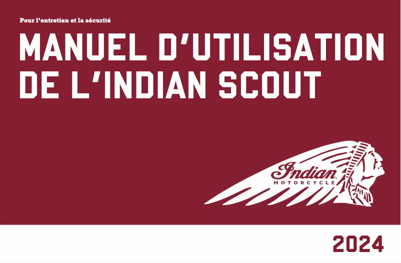 Image de la première page du manuel de l'appareil Scout (2024)