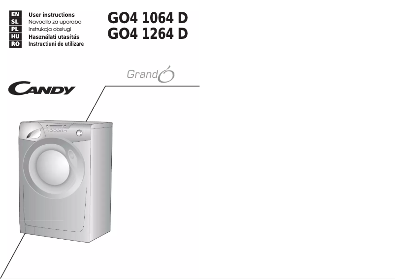 Image de la première page du manuel de l'appareil GO4 1262D/1-07S