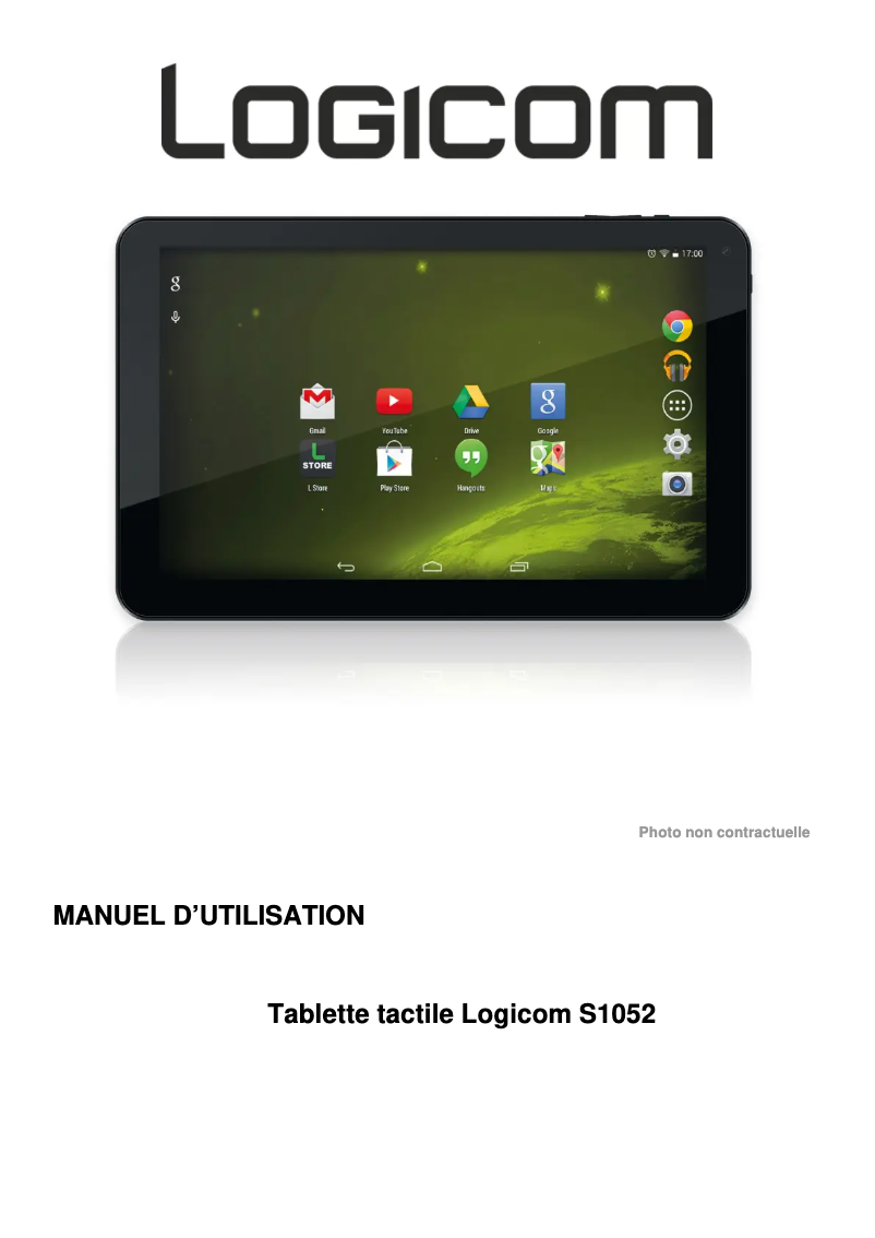 Image de la première page du manuel de l'appareil S1052