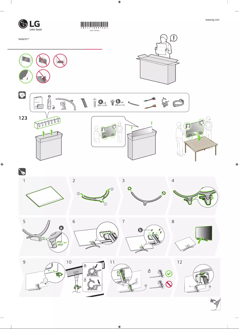 Page n°1 - Manuel utilisateur LG 55NANO91PNA