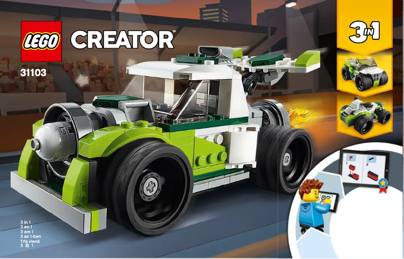 Page n°1 - Manuel utilisateur Lego Creator 31103