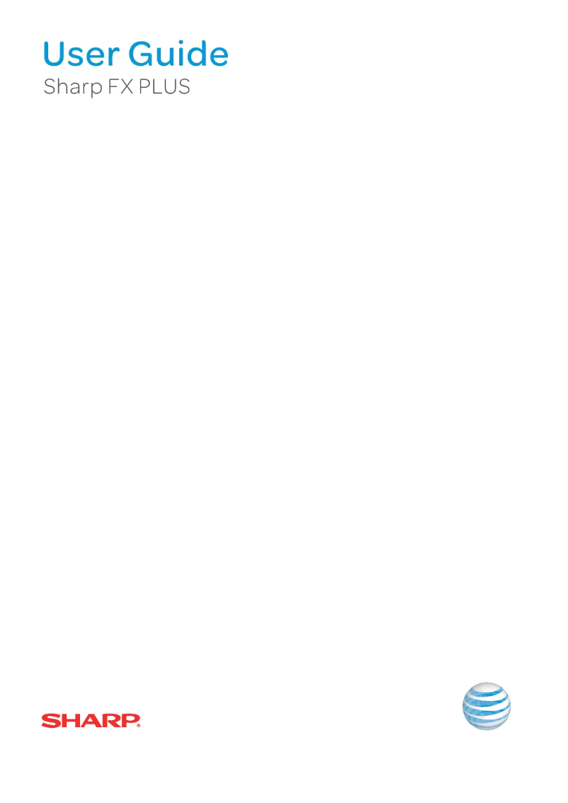 Página 1 del manual Manual de usuario Sharp FX Plus