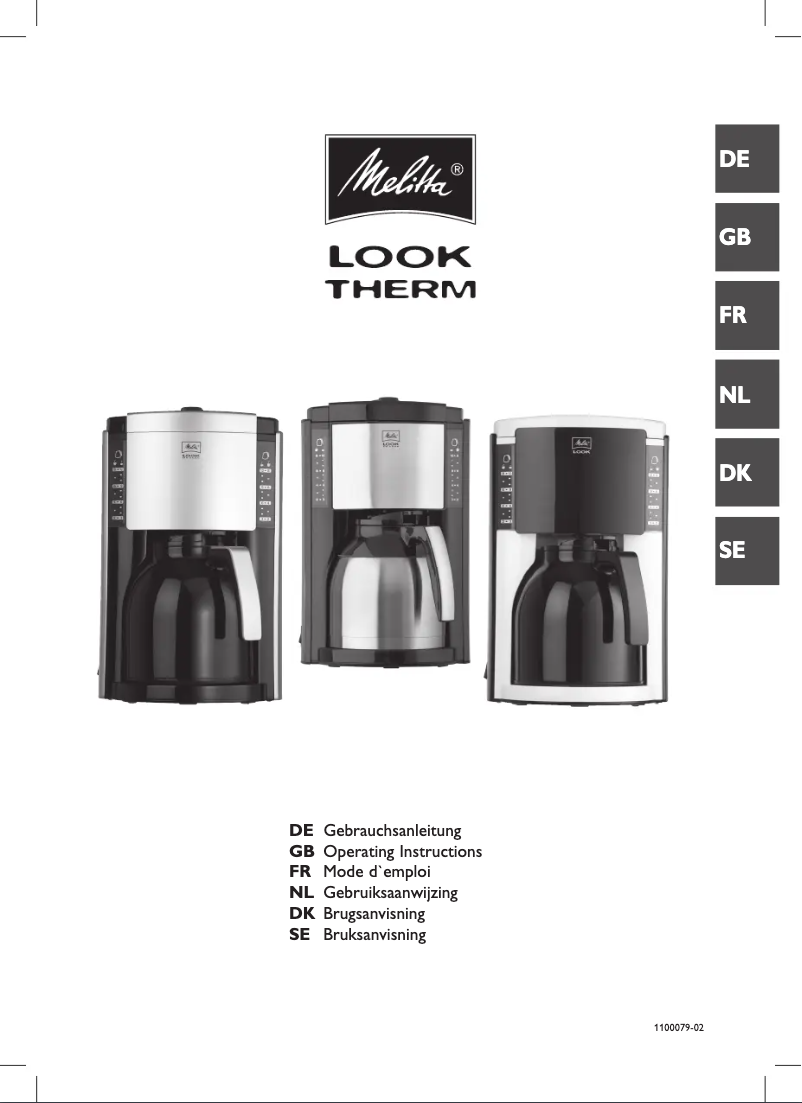 Page n°1 - Manuel utilisateur Melitta LOOK Therm M662
