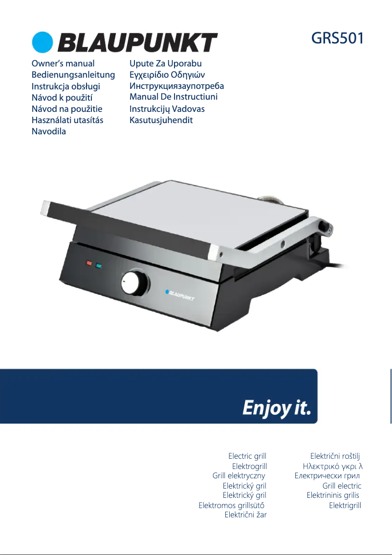 Page n°1 - Manuel utilisateur Blaupunkt GRS501