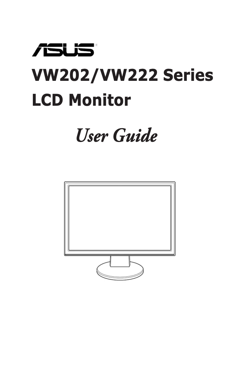 Page n°1 - Manuel utilisateur Asus VW202