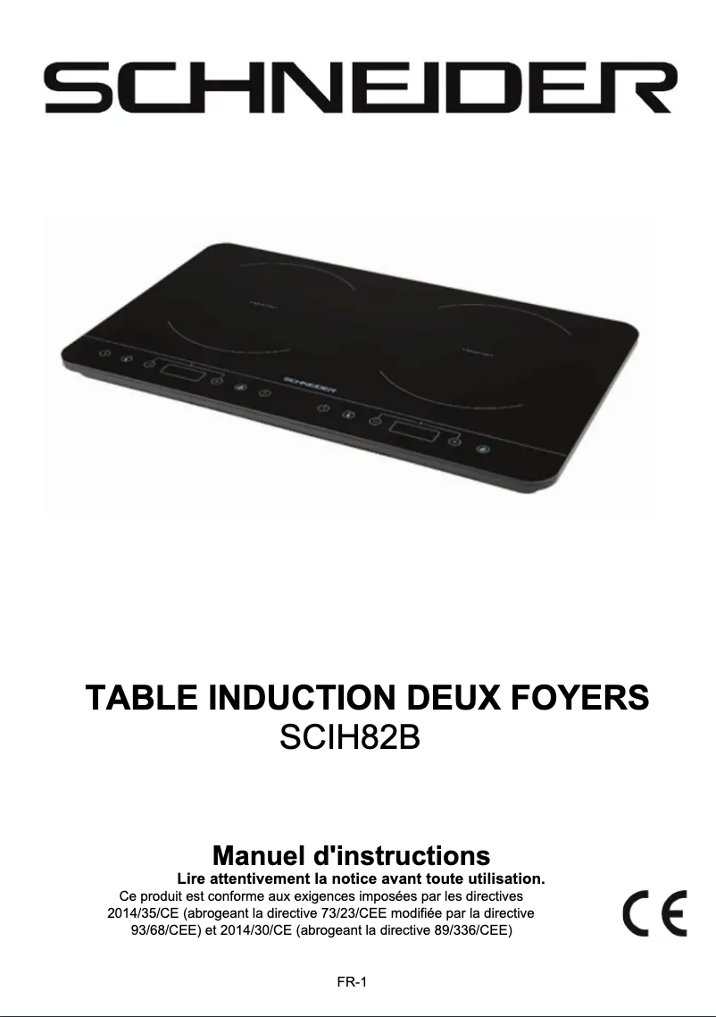 Image de la première page du manuel de l'appareil SCIH82B