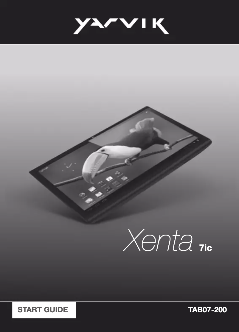 Page 1 de la notice Manuel utilisateur Yarvik Xenta 7"