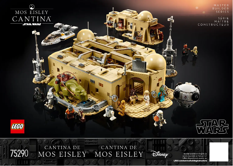 Page 1 de la notice Consignes visuelles Lego Star Wars 75290