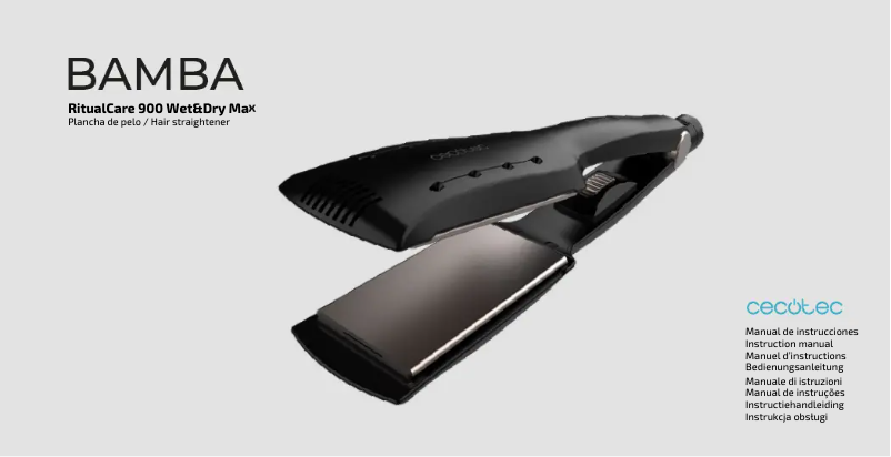 Image de la première page du manuel de l'appareil Bamba Ritualcare 900 Wet&Dry Max