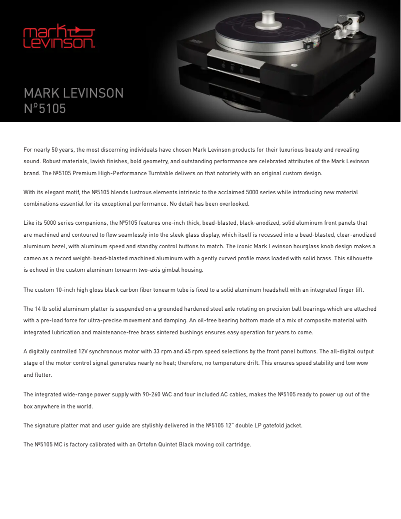 Image de la première page du manuel de l'appareil No.5105 MC