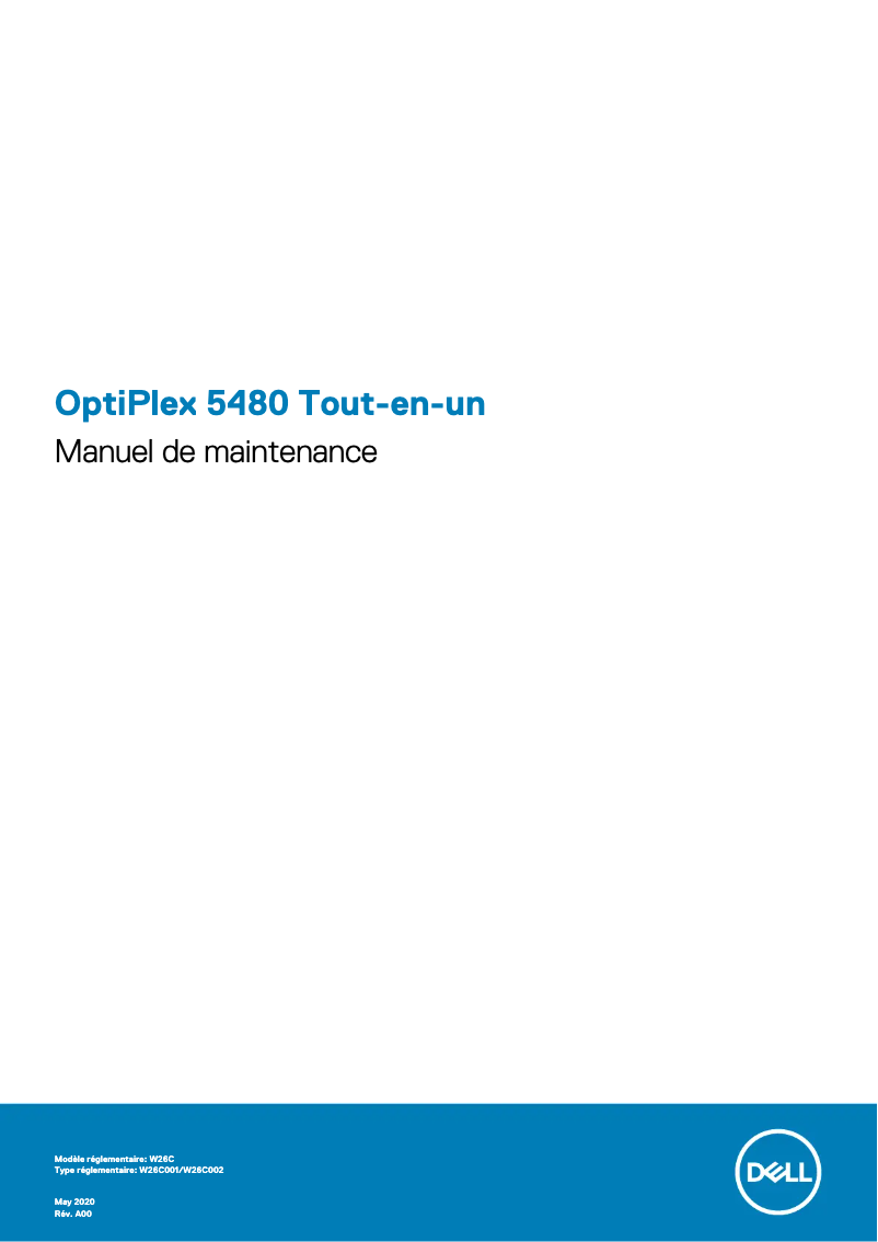 Image de la première page du manuel de l'appareil OptiPlex 5480