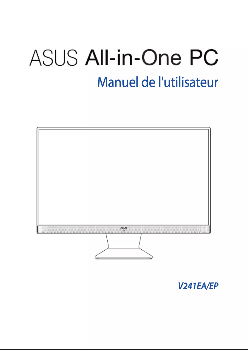 Page 1 de la notice Manuel utilisateur Asus V241