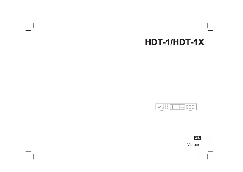 Página 1 del manual Manual de usuario Sangean HDT-1X