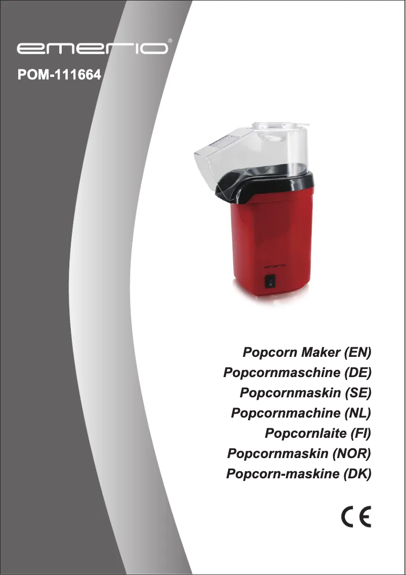 Page 1 de la notice Manuel utilisateur Emerio POM-111664
