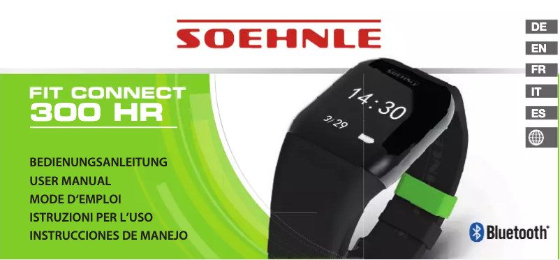 Image de la première page du manuel de l'appareil Fit Connect 300 HR