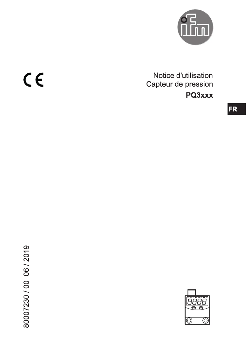 Image de la première page du manuel de l'appareil PQ3834