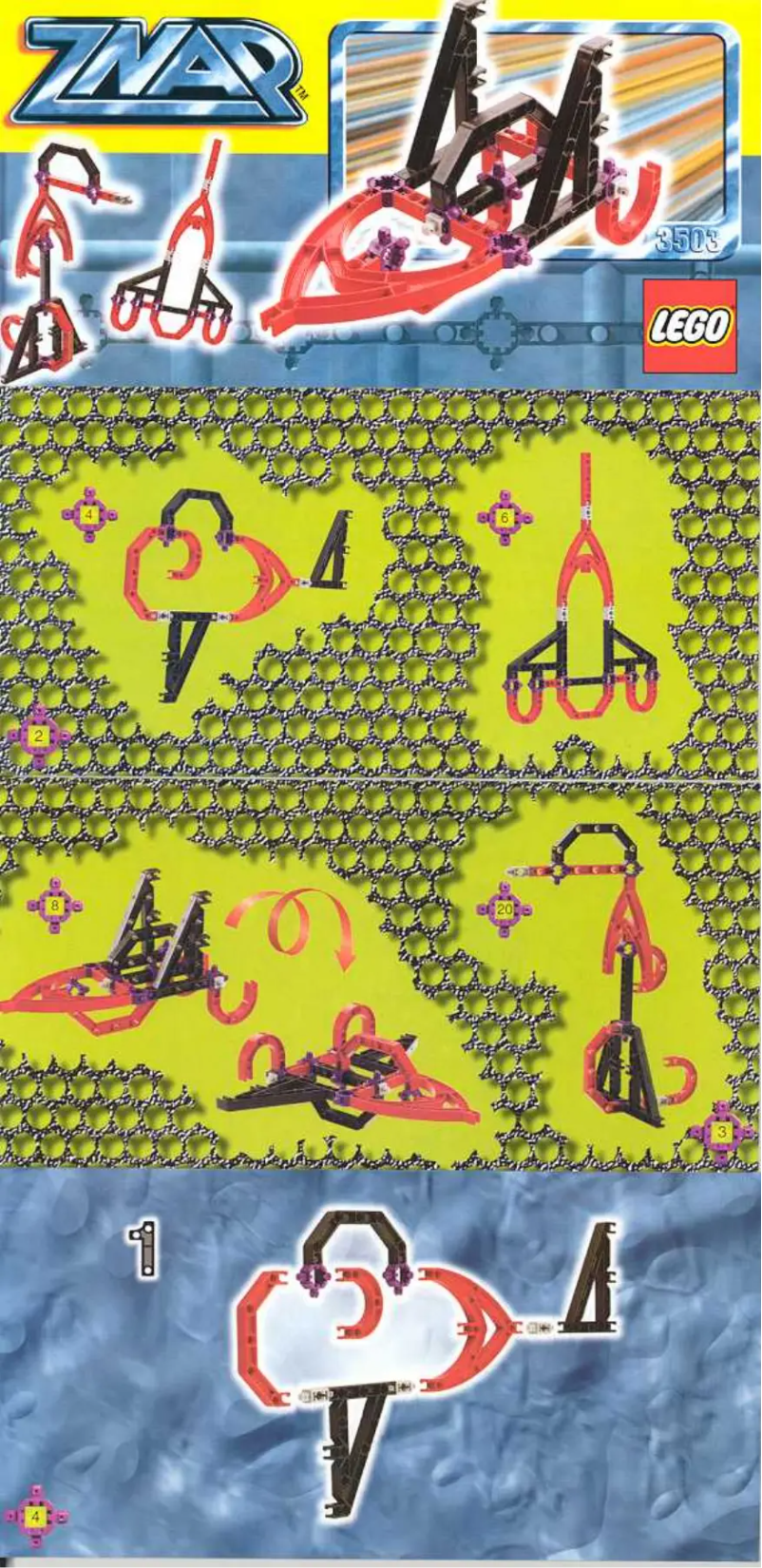 Page 1 de la notice Manuel utilisateur Lego RED SPEED BOAT