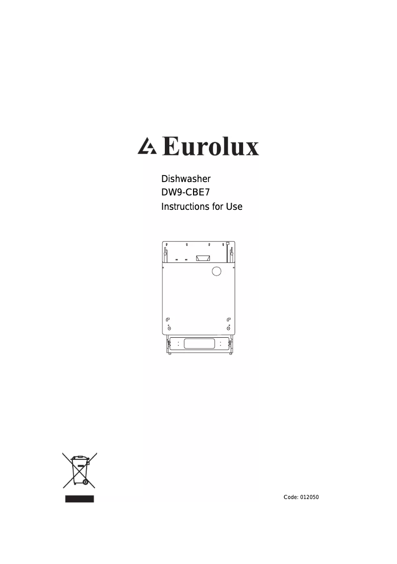 Page n°1 - Manuel utilisateur Eurolux DW9-CBE7